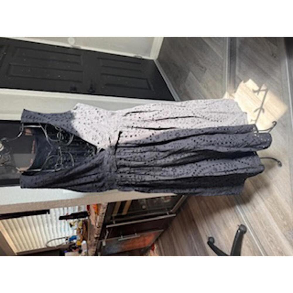 Dress by Scoop, Black Eyelit Bow Tie Front ,  Size XXL